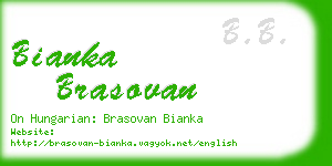 bianka brasovan business card